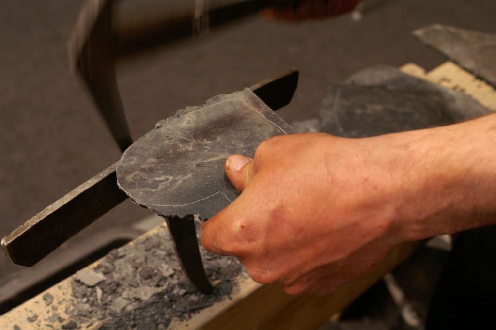 Haubrücke zum kürzen von Ziegeln