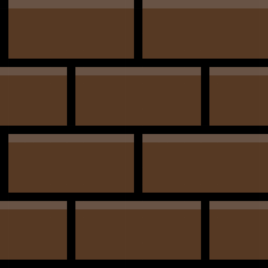 Mauer aus Ziegelsteinen