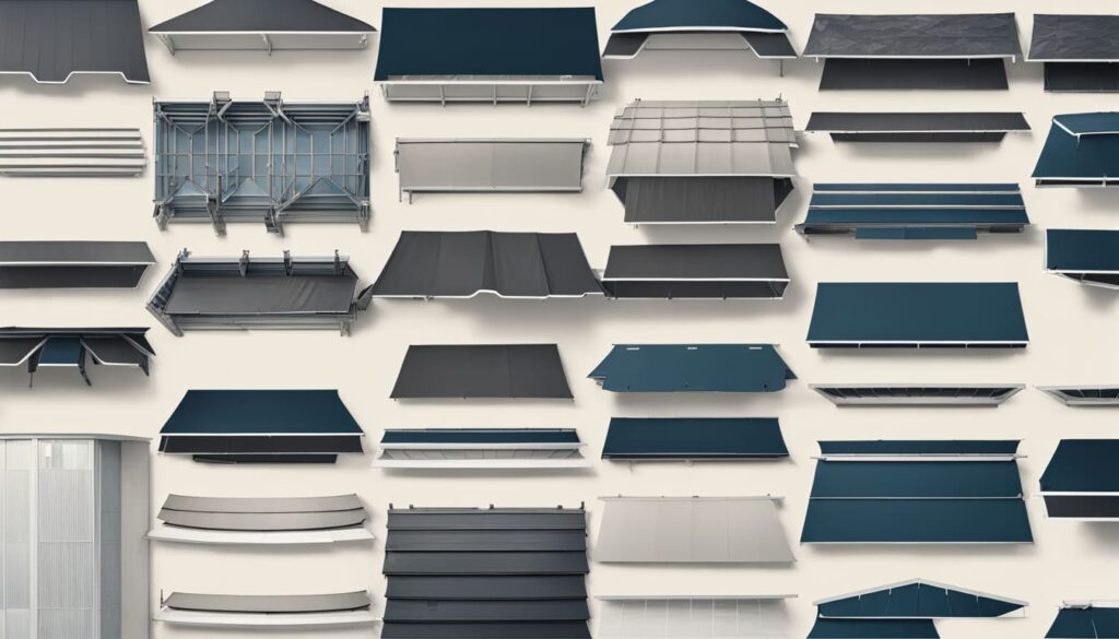 Arten und Formen von Vordächern